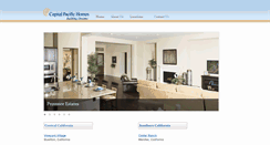 Desktop Screenshot of capitalpacifichomes.com